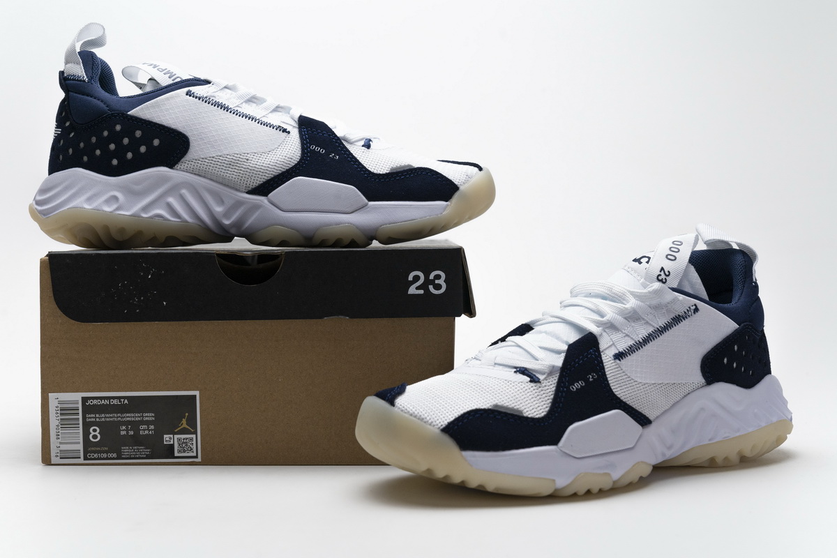 Women Jordan Delta SP White Dark Blue Shoes